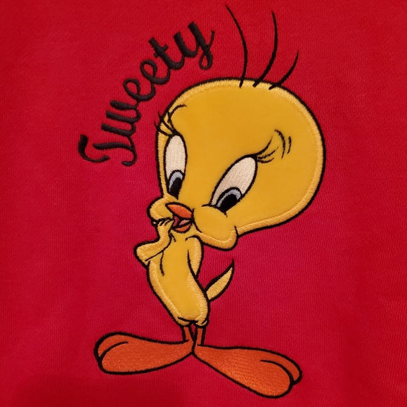 Warner Bros. Red Tweety Bird Sweater - Picture 3 of 6
